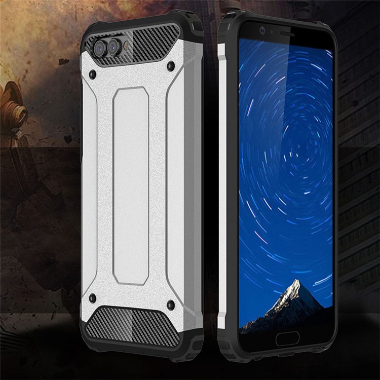 Armor Guard Plastic + TPU Combo Case for Huawei Honor V10 / Honor View 10 - Silver-2