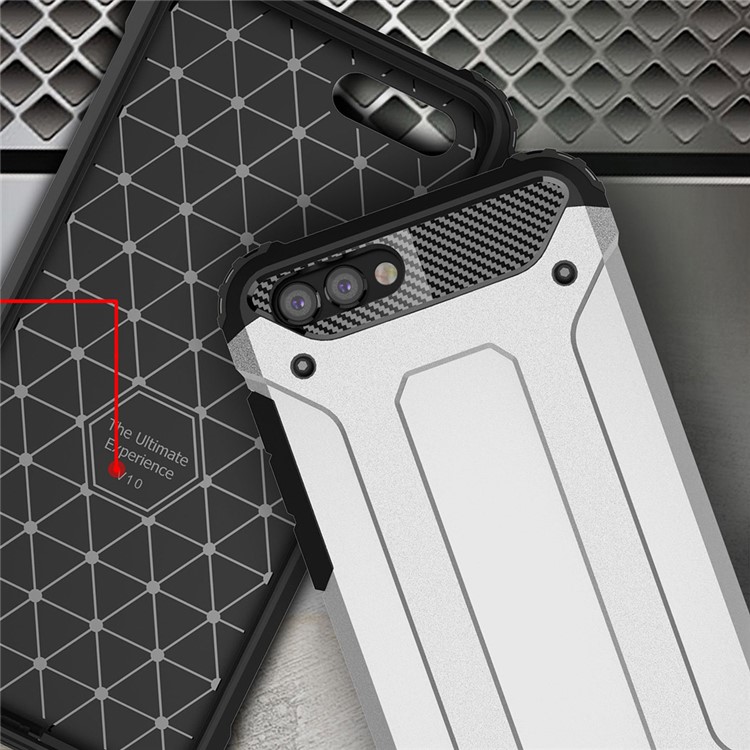 Armor Guard Plastic + TPU Combo Case for Huawei Honor V10 / Honor View 10 - Silver-5