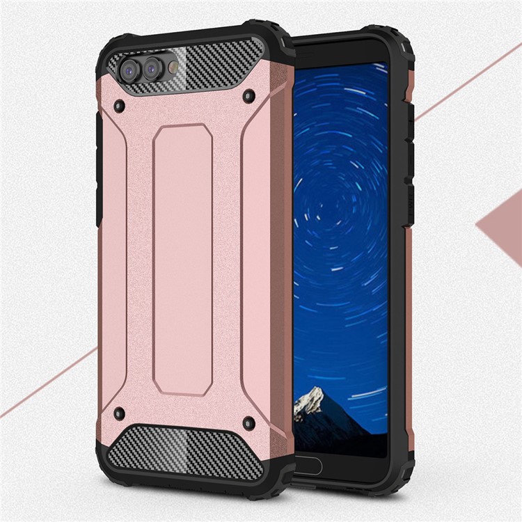 Armor Guard Plastic + TPU Hybrid Case Shell for Huawei Honor V10 / Honor View 10 - Rose Gold-1