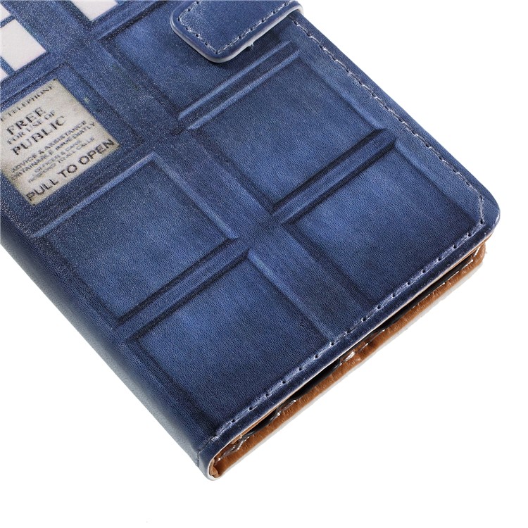 Pattern Printing PU Leather Wallet Case for Huawei Mate 10 Lite / nova 2i / Maimang 6 / Honor 9i (India) - Police Public Call Box-7