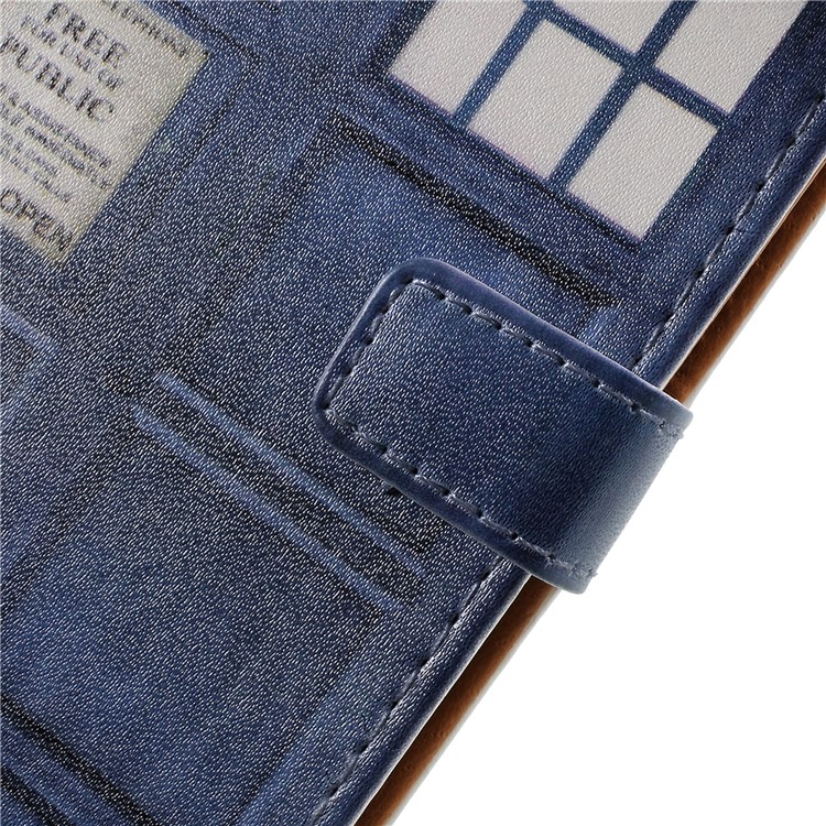 Pattern Printing PU Leather Wallet Case for Huawei Mate 10 Lite / nova 2i / Maimang 6 / Honor 9i (India) - Police Public Call Box-9