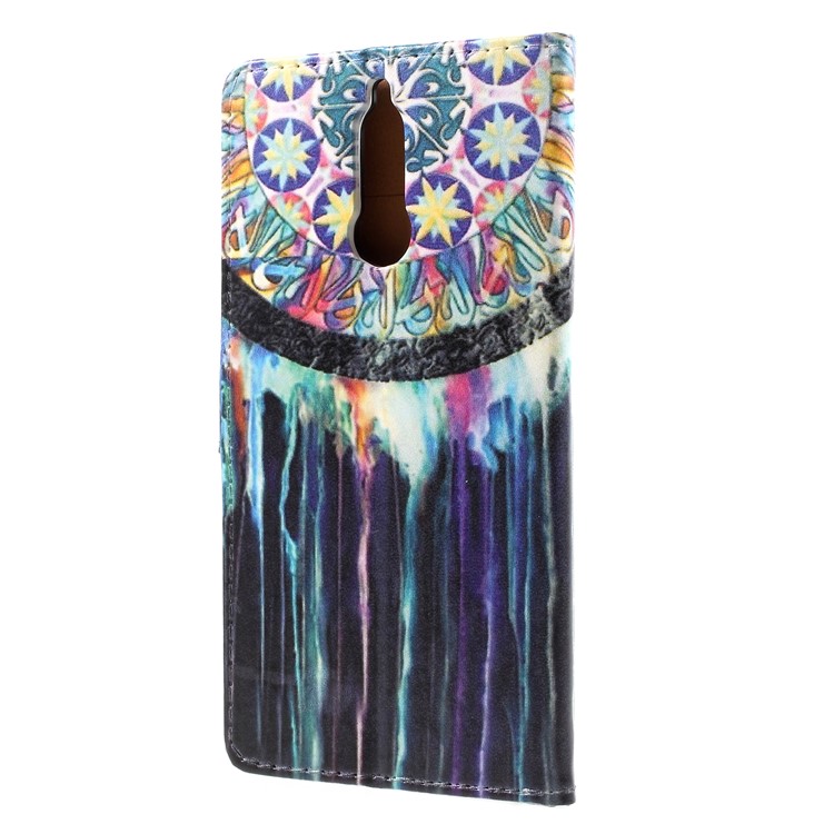 Pattern Printing PU Leather Wallet Shell for Huawei Mate 10 Lite / nova 2i / Maimang 6 / Honor 9i (India) - Dream Catcher-2