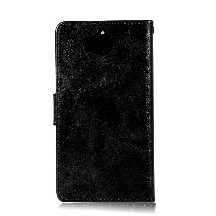 Vintage PU Leather Wallet Stand Cover for Huawei Y6 (2017)/Y5 (2017) - Black-3