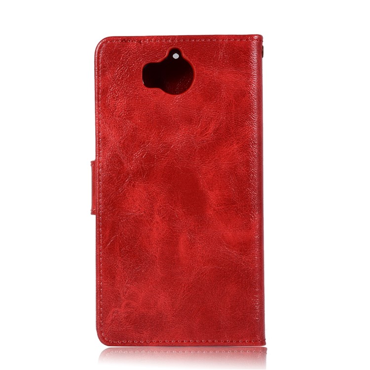 Vintage PU Leather Stand Mobile Shell for Huawei Y6 (2017)/Y5 (2017) - Red-3