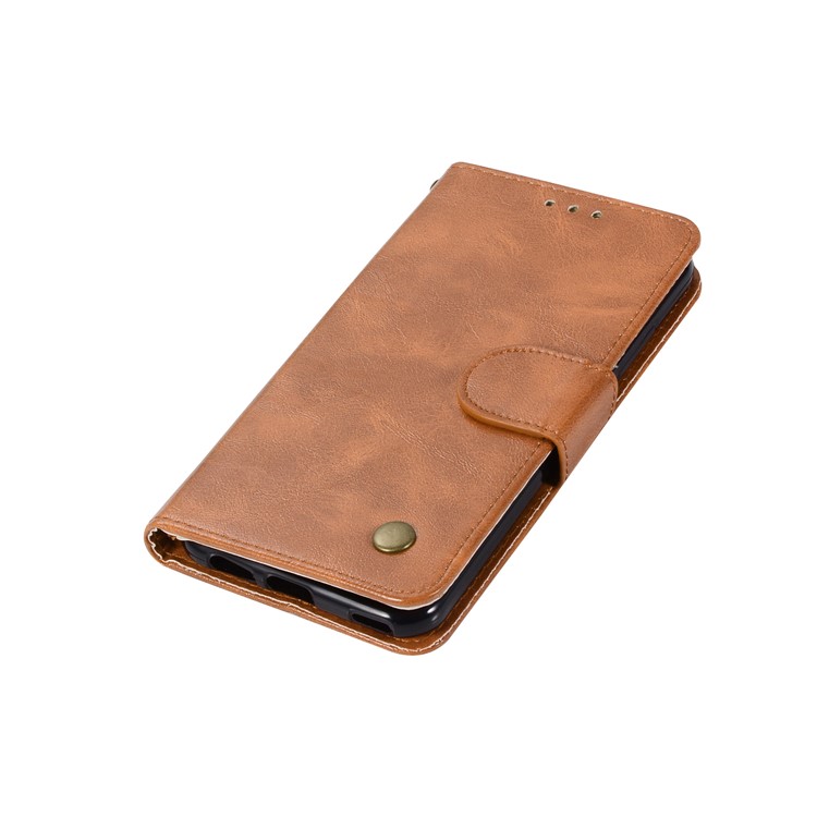 Premium Vintage PU Leather Wallet Stand Mobile Cover for Huawei Honor 7X - Brown-7