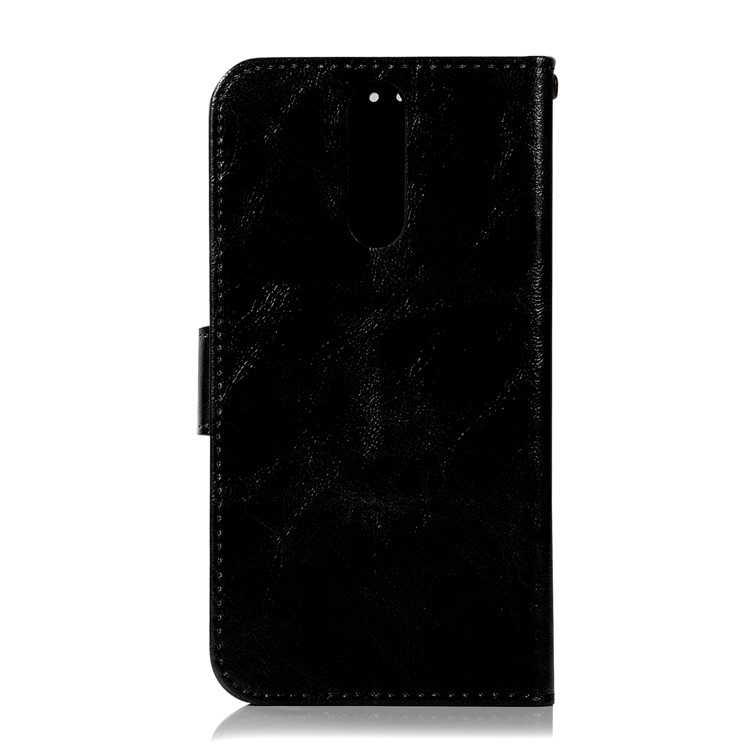 Premium Vintage PU Leather Wallet Casing Accessory for Huawei Mate 10 Lite / nova 2i / Maimang 6 / Honor 9i (India) - Black-3
