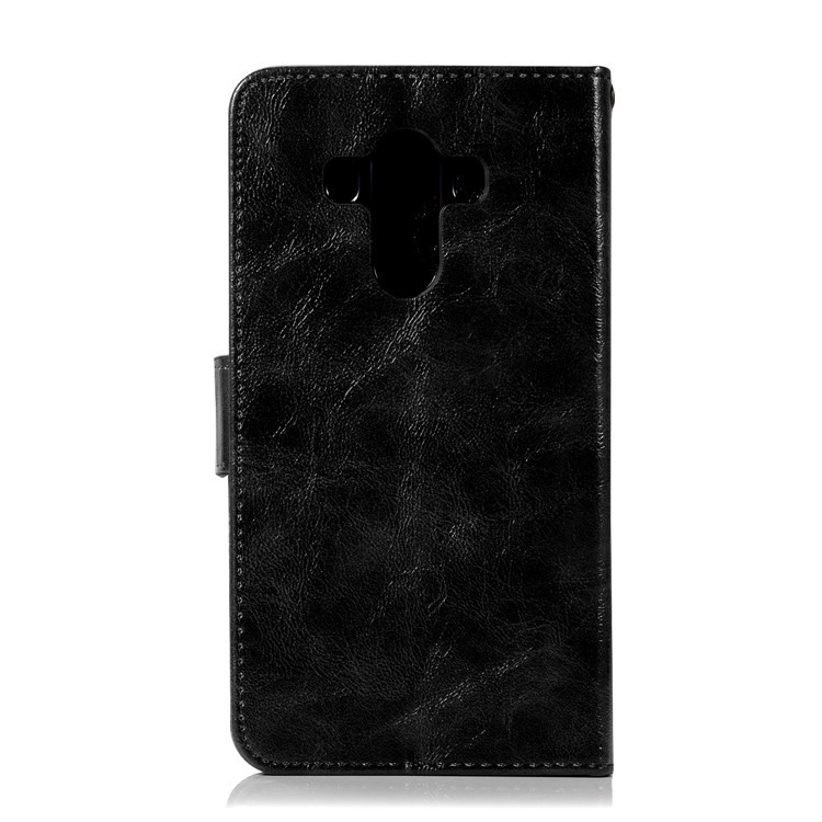 Premium Vintage Leather Wallet Case for Huawei Mate 10 Pro - Black-3