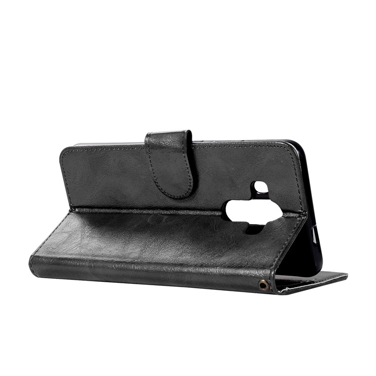 Premium Vintage Leather Wallet Case for Huawei Mate 10 Pro - Black-6