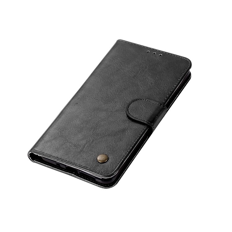 Premium Vintage Leather Wallet Case for Huawei Mate 10 Pro - Black-7