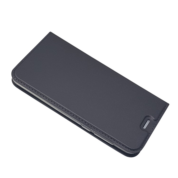 Auto-absorbed Magnetic Leather Card Holder Stand Case for Huawei Honor 6A / Honor 5C pro - Black-5