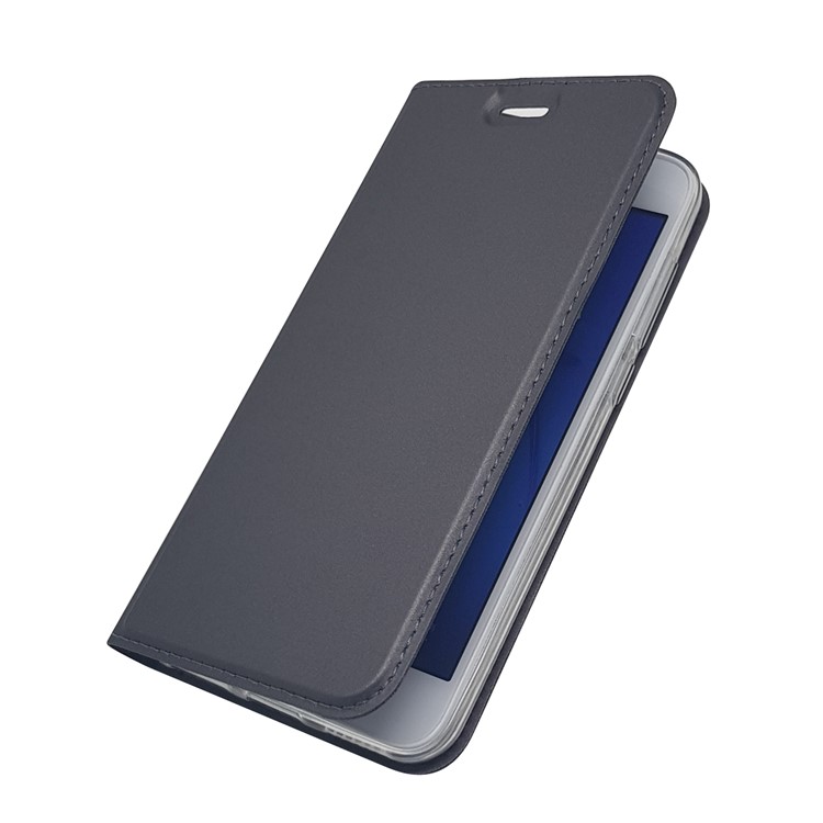 Auto-absorbed Magnetic Leather Card Holder Stand Case for Huawei Honor 6A / Honor 5C pro - Black-9
