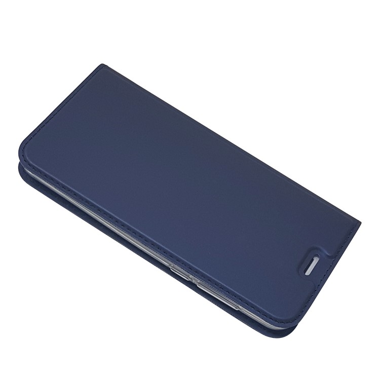 Auto-absorbed Magnetic Leather Card Holder Flip Case for Huawei Honor 6A / Honor 5C pro - Blue-4