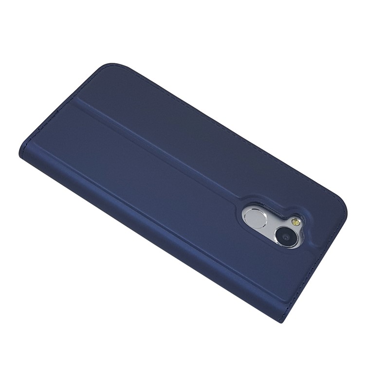 Auto-absorbed Magnetic Leather Card Holder Flip Case for Huawei Honor 6A / Honor 5C pro - Blue-5