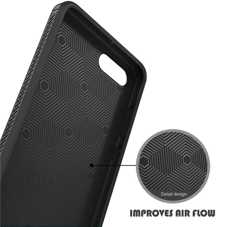IVSO Gentry Series Leather Coated TPU Mobile Case for Huawei nova 2s - Black-6