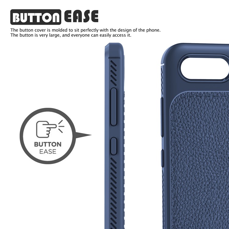 IVSO Gentry Series for Huawei nova 2s Leather Coated TPU Case Accessory - Dark Blue-2
