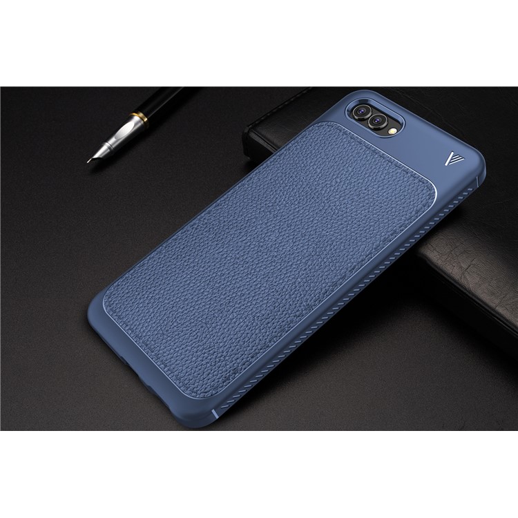 IVSO Gentry Series for Huawei nova 2s Leather Coated TPU Case Accessory - Dark Blue-3