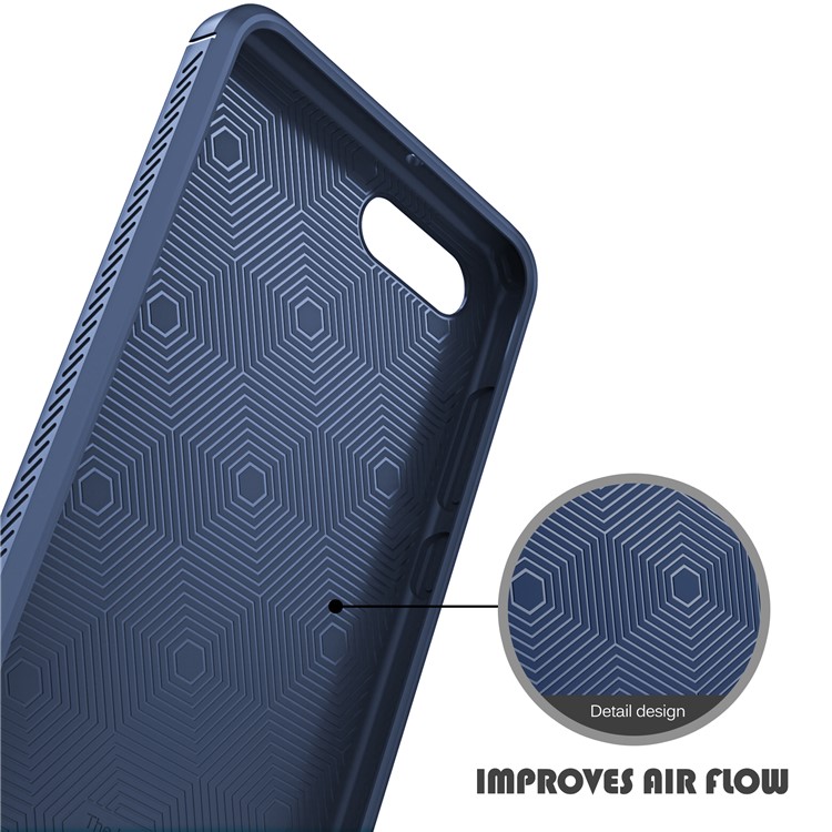 IVSO Gentry Series for Huawei nova 2s Leather Coated TPU Case Accessory - Dark Blue-6