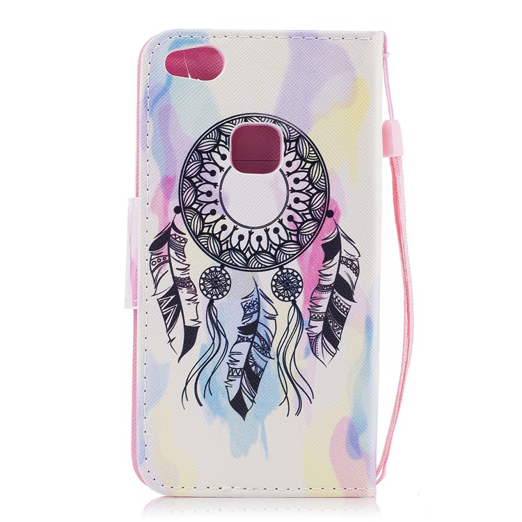 Pattern Printing Wallet Leather Protection Case for Huawei P10 Lite - Dream Catcher-2