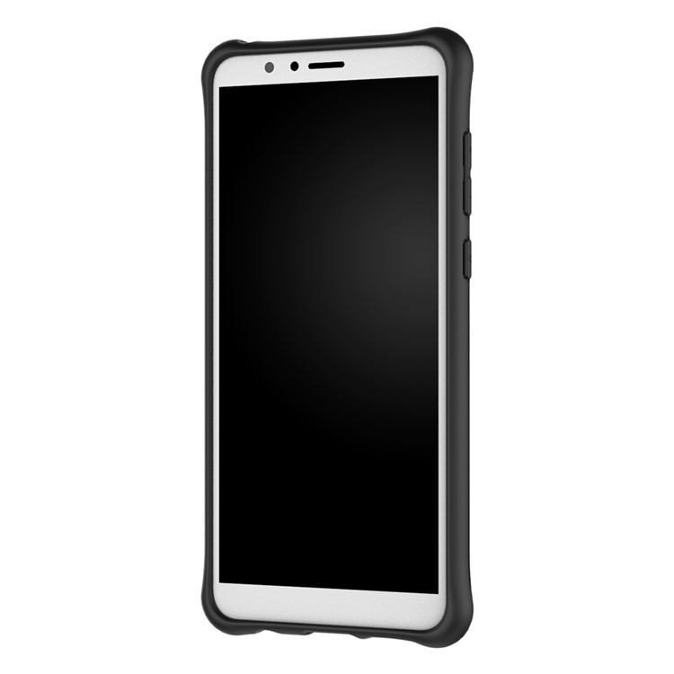 Soft TPU + Plastic Combo Detachable Phone Casing with 360-degree Rotary Kickstand for Huawei Honor 7X - Grey-10