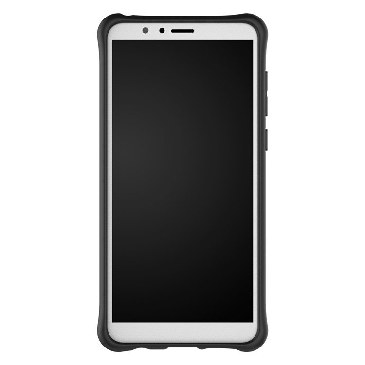 Soft TPU + Plastic Combo Detachable Phone Casing with 360-degree Rotary Kickstand for Huawei Honor 7X - Grey-9
