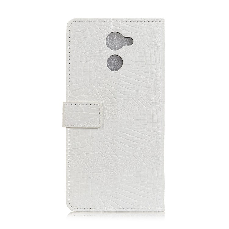 Crocodile Texture PU Leather Magnetic Stand Wallet Phone Cover for Huawei Enjoy 7 Plus / Y7 (2017) / Y7 Prime - White-3