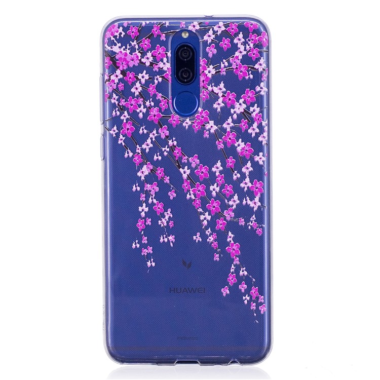 Embossment TPU Phone Cover for Huawei Mate 10 Lite/ nova 2i / Maimang 6 / Honor 9i (India) - Blooming Flowers-1