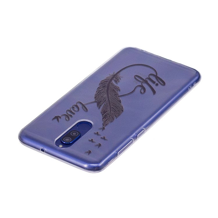 Embossing TPU Jelly Case for Huawei Mate 10 Lite/ nova 2i / Maimang 6 / Honor 9i (India) - Feather, Life, Love-3