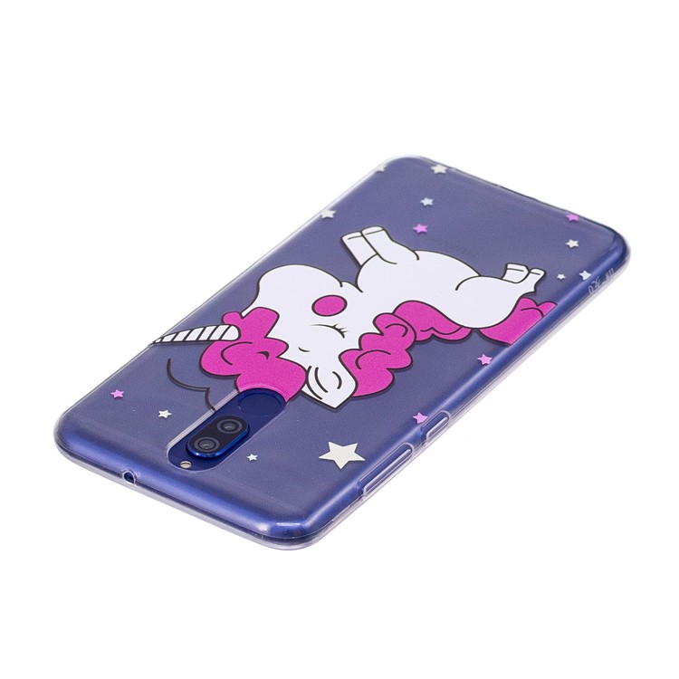 Embossment TPU Mobile Casing for Huawei Mate 10 Lite/ nova 2i / Maimang 6 / Honor 9i (India) - Cute Unicorn-3