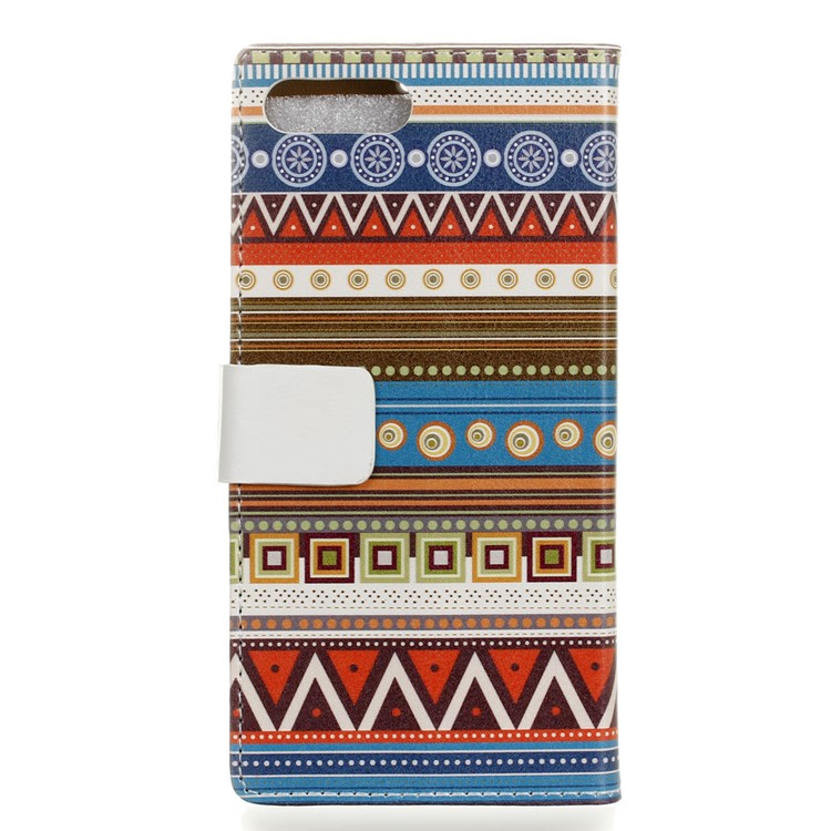 Patterned Phone Case Leather Wallet Phone Cover for Huawei Honor V10 / View 10 - Tribal Tribe Pattern-2