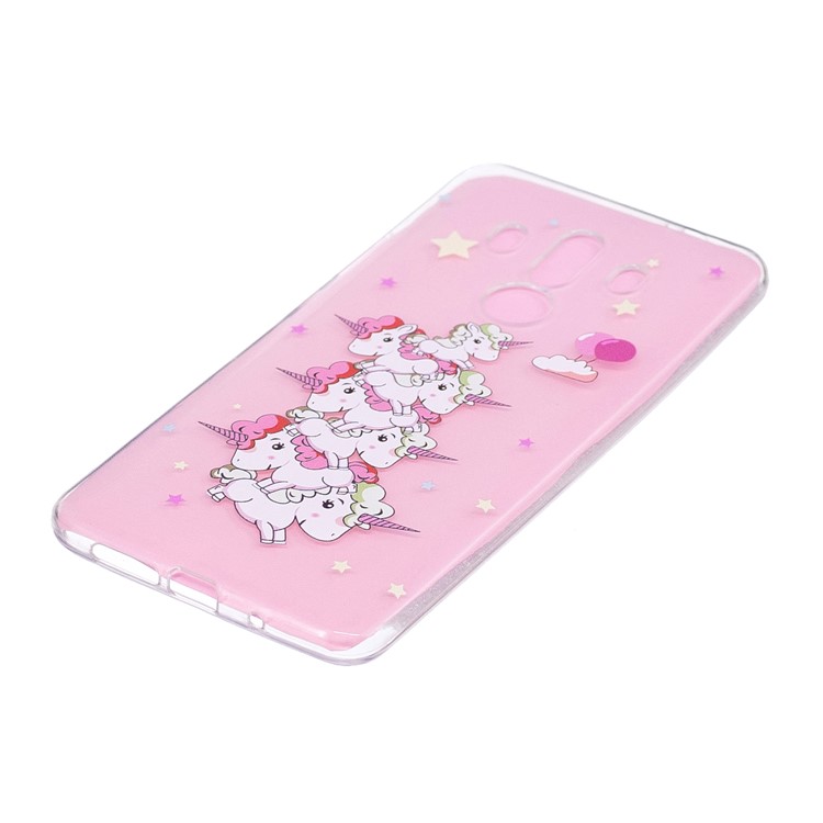 For Huawei Mate 10 Pro Embossing Pattern TPU Soft Case Accessory - Stacking Unicorns-2