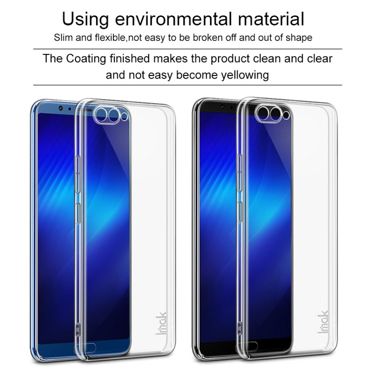 IMAK Crystal Case II Pro for Huawei Honor V10/View 10 Scratch-resistant Clear PC Hard Shell-5