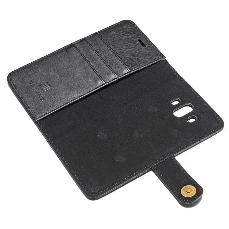 DG.MING Detachable 2-in-1 Split Leather Wallet Shell + PC Back Case for Huawei Mate 10 - Black-27