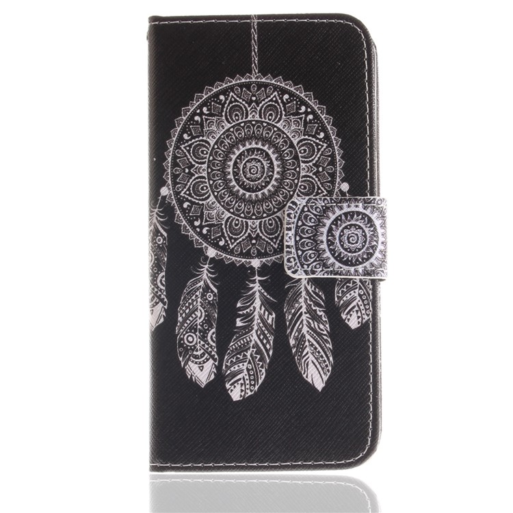 Patterned PU Leather Stand Phone Shell for Huawei P9 lite mini / Y6 Pro (2017) / Enjoy 7 - Dream Catcher-2