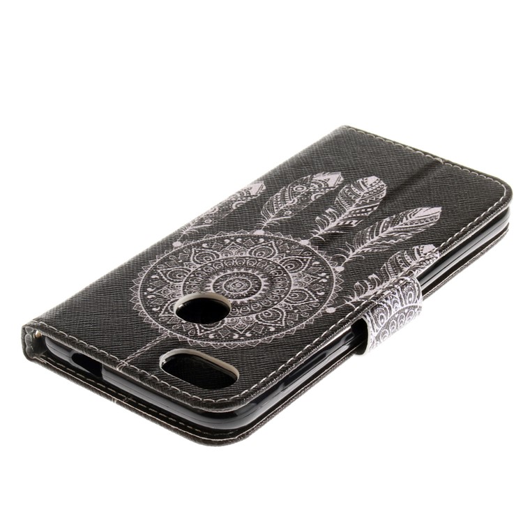 Patterned PU Leather Stand Phone Shell for Huawei P9 lite mini / Y6 Pro (2017) / Enjoy 7 - Dream Catcher-5