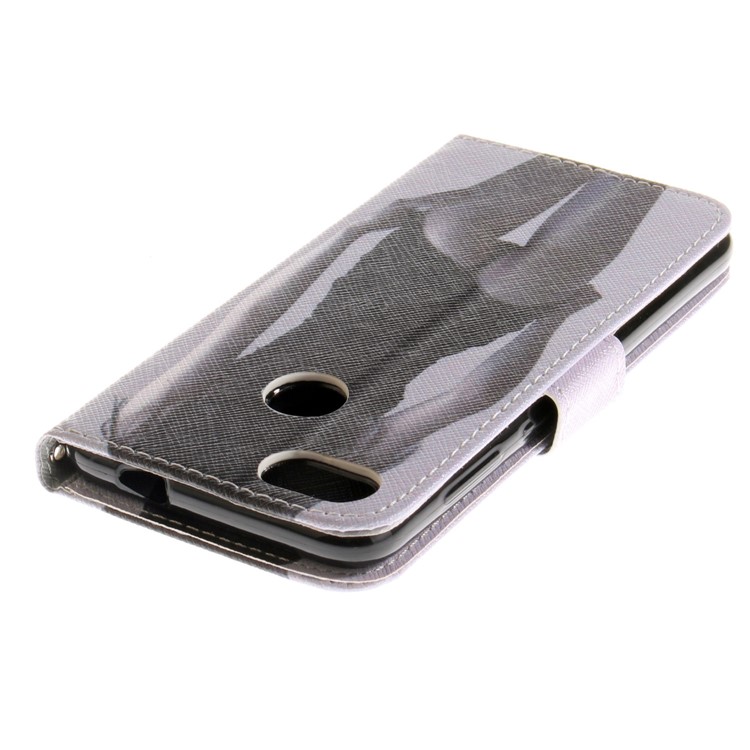 Patterned PU Leather Magentic Protection Case for Huawei P9 lite mini / Y6 Pro (2017) / Enjoy 7 - Hot Girl-5