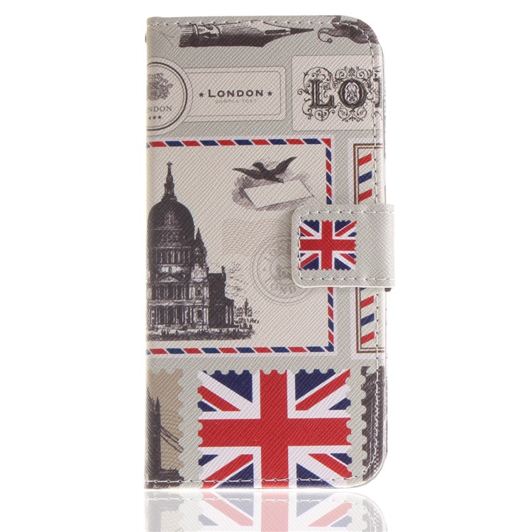 Patterned PU Leather Stand Cell Phone Case for Huawei P9 lite mini / Y6 Pro (2017) / Enjoy 7 - UK Flag-2