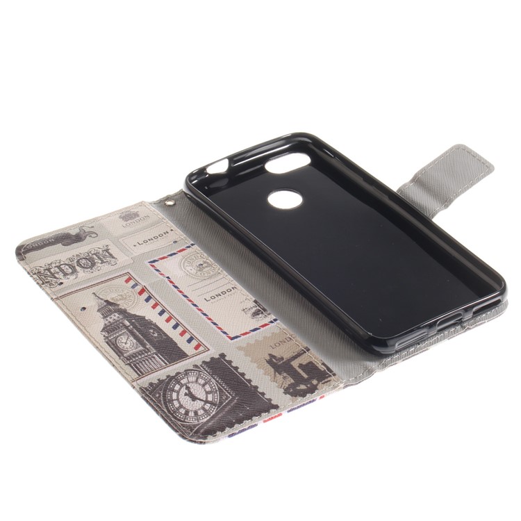 Patterned PU Leather Stand Cell Phone Case for Huawei P9 lite mini / Y6 Pro (2017) / Enjoy 7 - UK Flag-9