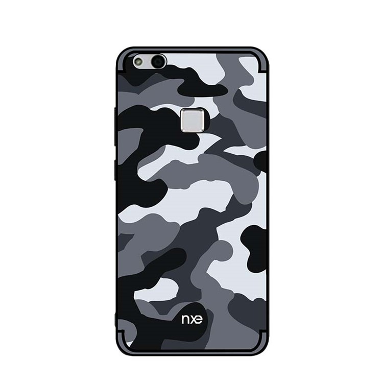 NXE Camouflage Series TPU + PC Hybrid Back Case with Expanding Mount for Huawei P10 Lite - Grey-2