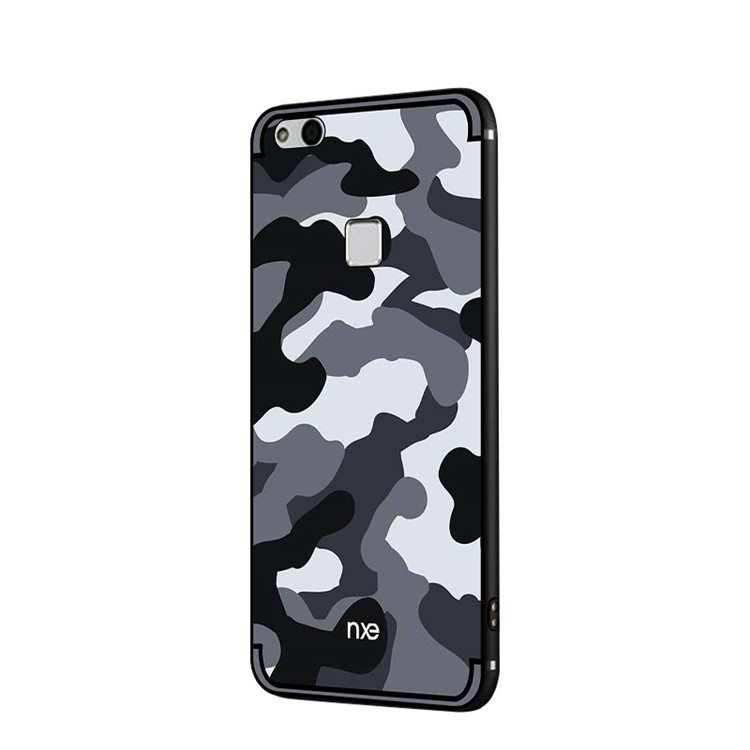 NXE Camouflage Series TPU + PC Hybrid Back Case with Expanding Mount for Huawei P10 Lite - Grey-3