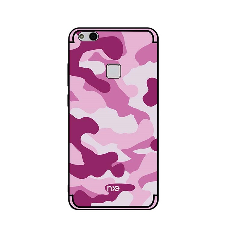 NXE Camouflage Series TPU + PC Hybrid Back Cover with Expanding Mount for Huawei P10 Lite - Pink-2