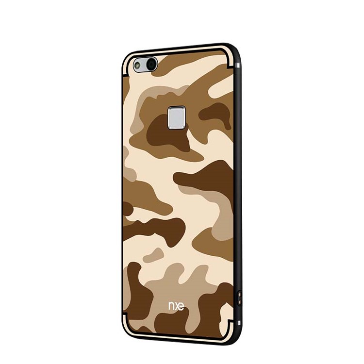 NXE Camouflage Series TPU + PC Hybrid Back Casing with Expanding Mount for Huawei P10 Lite - Khaki-3