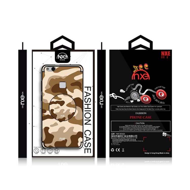 NXE Camouflage Series TPU + PC Hybrid Back Casing with Expanding Mount for Huawei P10 Lite - Khaki-6