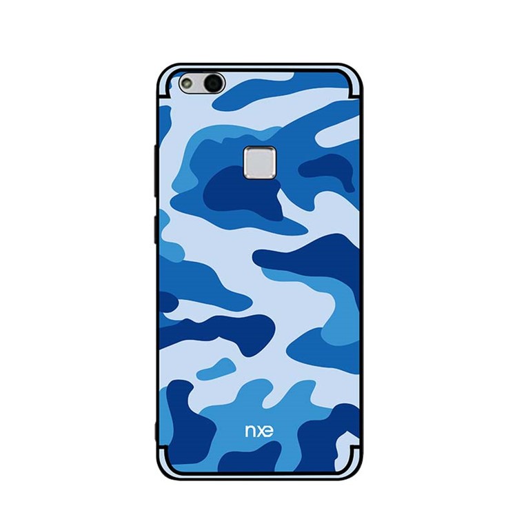 NXE Camouflage Series TPU + PC Hybrid Protective Case with Expanding Mount for Huawei P10 Lite - Blue-2