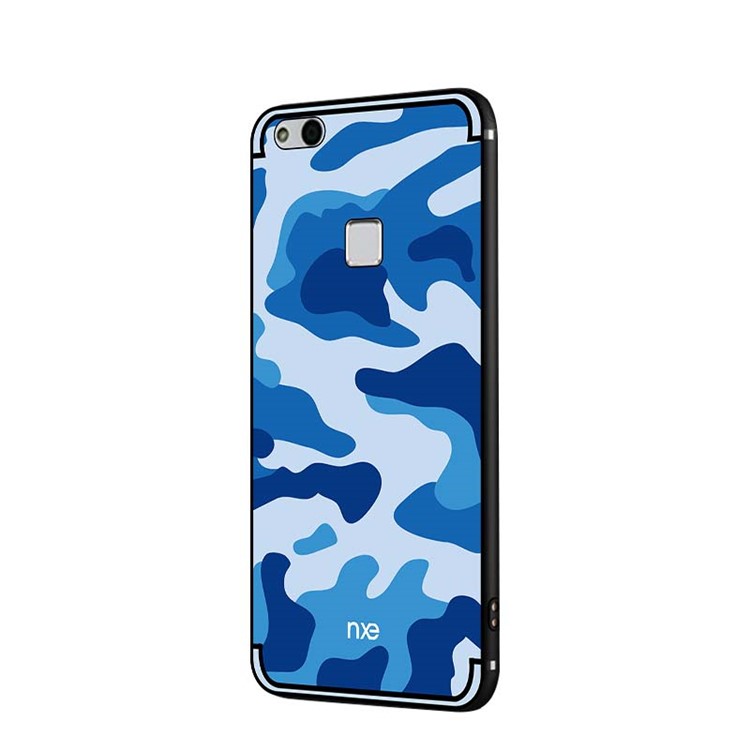NXE Camouflage Series TPU + PC Hybrid Protective Case with Expanding Mount for Huawei P10 Lite - Blue-3