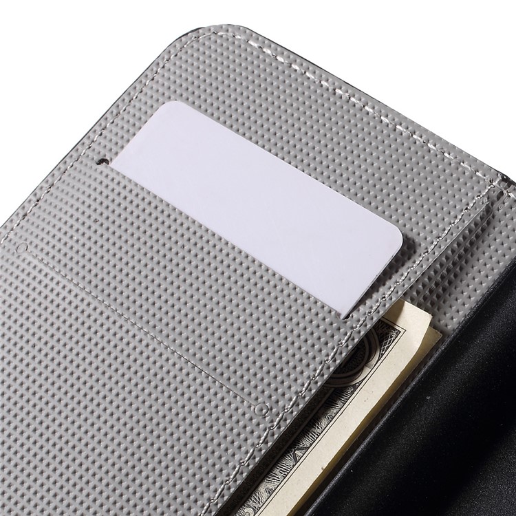 Wallet Leather Stand Case for Huawei Y5 Y560 - White Flowers-7