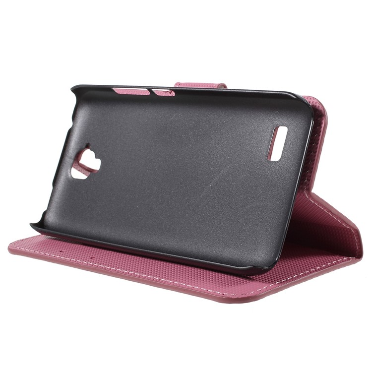 Magnetic Leather Stand Cover for Huawei Y5 Y560 - Plum Blossom-4