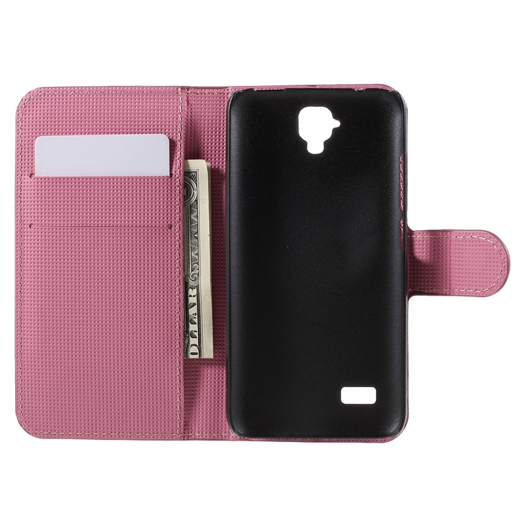 Magnetic Leather Stand Cover for Huawei Y5 Y560 - Plum Blossom-6