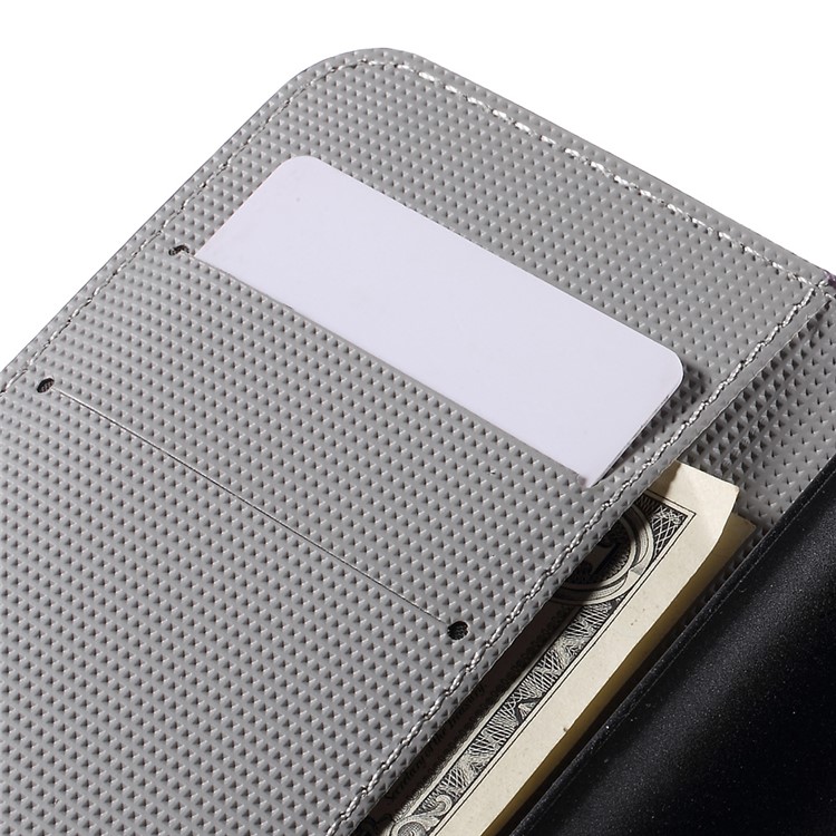 Wallet Leather Stand Cover for Huawei Y5 Y560 - Purple Butterfly-7
