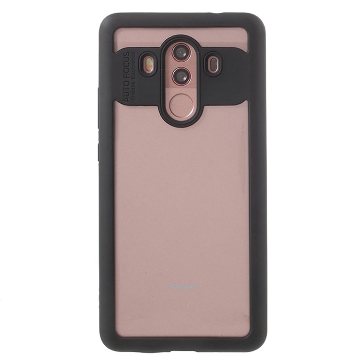 Transparent Acrylic Back + TPU Frame Protective Back Case for Huawei Mate 10 Pro - Black-2