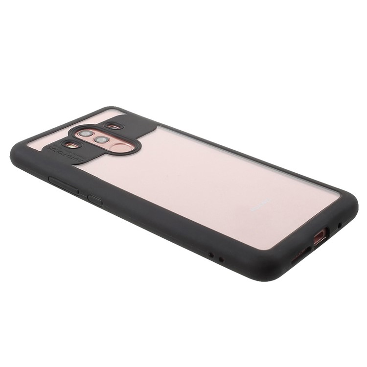 Transparent Acrylic Back + TPU Frame Protective Back Case for Huawei Mate 10 Pro - Black-3